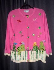 Jack B Quick Frog Cardigan Size Large