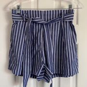 Charlotte Russe slip on striped shorts