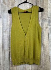 Rue 21 Medium Button Front Lightweight Sweater Vest