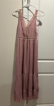 SheIn Pink Maxi Dress