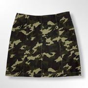 Camo Mini Skirt. Size Small