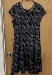 Perceptions New York Navy Dress - Size 16 - EUC