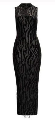 Naked Wardrobe Tiger Print BodyCon MobWife Dress Size M