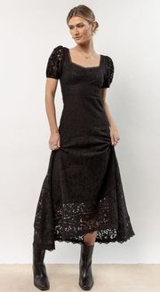 Black Lace Maxi Dress