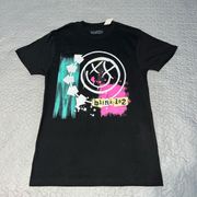 182 Tee Shirt top adult small black band merchandise concert Punk rock pop hot topic new