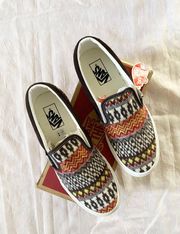 Women Classic Slip-On 'Fair Isle Size 9.5