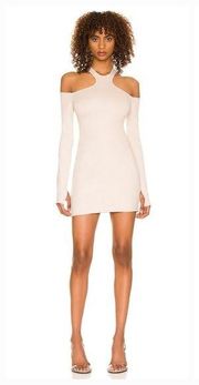 h:ours Milda Mini Dress in Neutral