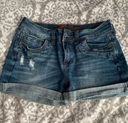 Medium Wash Denim Jean Shorts