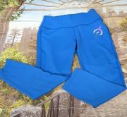 PELOTON blue capri leggings size small