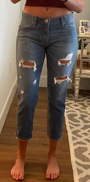 Distressed Girlfriend Jeans