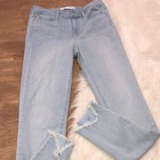 ELLA Moss size 27 high rise skinny ankle jeans