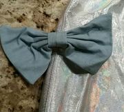 American apparel hair bow blue cotton NEW