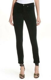 Veronica Beard Kate 10" Skinny Corduroy Jeans in Forest Green Size 29