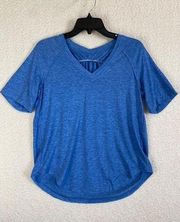 Women Blue Short Sleeve Shirt Size Small New without Tags
