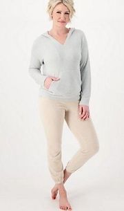 Barefoot Dreams CozyChic Lite Double Rib Placket Hoodie