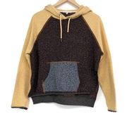 GILDED INTENT Color Blocked Hooded Sweatshirt XS