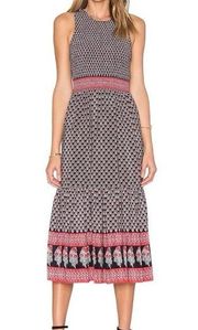 Ulla Johnson Silk Maxi Dress Oona in Dark Indian Floral