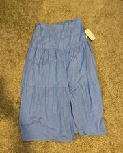 blue midnight long skirt 