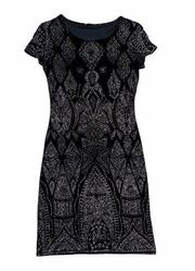 Jump Apparel black glitter bodycon dress size Small