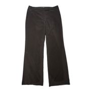 Nicole Miller Chocolate Brown High Rise Wide Leg Dress Pant