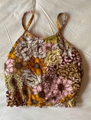 Floral Active Halter Top 