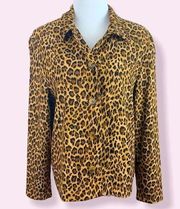 Vintage Briggs New York cheetah/ leopard Shacket