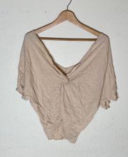 Beige twisted top ( S )