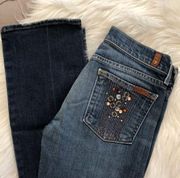 Embellished 7FAM Jeans