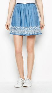 Ashworth Blue Chambray Skirt