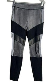 Alexander Wang x H&M Pants Womens 6 Black Gray Reflective Multi Pattern Casual