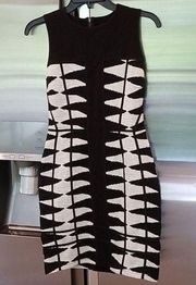 💕ADELYN RAE💕 Black & White Knit Bodycon Dress