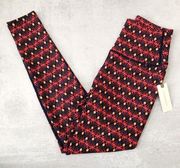 Anthropologie Splits59 Red Abstract Leggings NEW