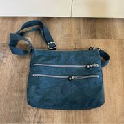 Kipling Alvar Dark Teal Blue Crossbody Bag