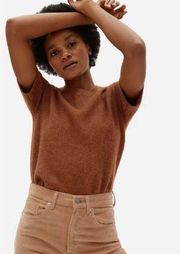 Everlane The Alpaca Sweater Tee in Dark Copper Size XS