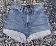 Mom High Rise Denim Shorts