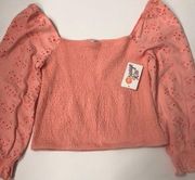 Orange kiss peach top