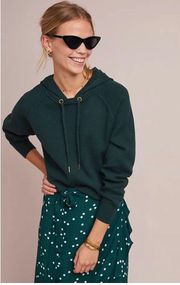 Anthro Moth | Emerald Green Lania Knit Hoodie