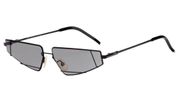 women’s men’s unisex Fiend FFM0054/S narrow asymmetric metal sunglasses