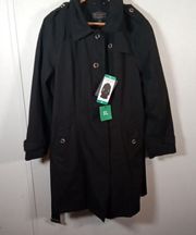 Pendleton black trench coat waterproof size extra large women