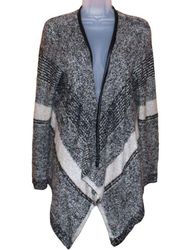 RD Style Marbled Stripe cardigan sweater size L