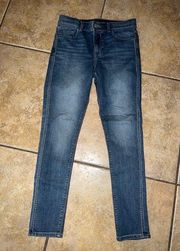 Express High Rise Cropped Legging Jeans Size 6