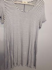 Striped T-Shirt Mini Dress 