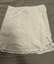 White Fox Mini Skirt
