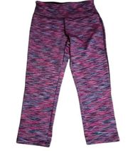 Vogo Athletica Leggings Women's Size Small Pink Stripe Stretch Capri