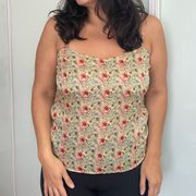 Diane von Furstenberg Floral Silk Cami size 12