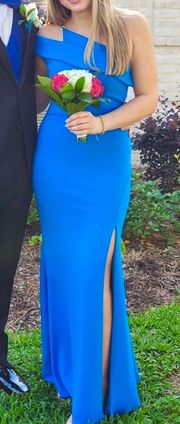 blue prom dress