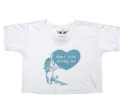 Don't Stop Loving Me Fitted Slub Tee