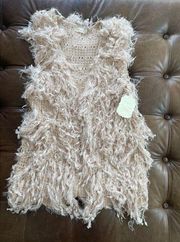 Altar’d state - crochet shag vest