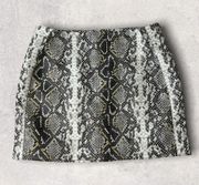 Snake Print Skirt