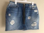 Good American Womens size 12/31 skirt blue denim